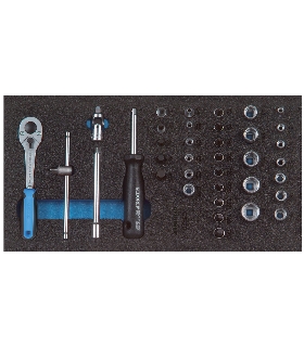 SURTIDO DE VASOS DE 1/4"" EN MODULO CT 1/3 2308967 GEDORE
